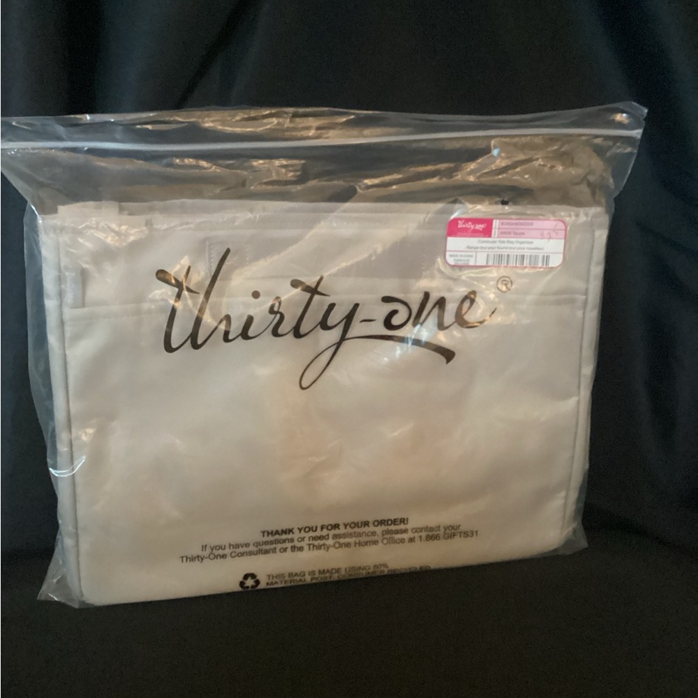Thirty-One Taupe Commuter Tote Bag Organizer | NIP